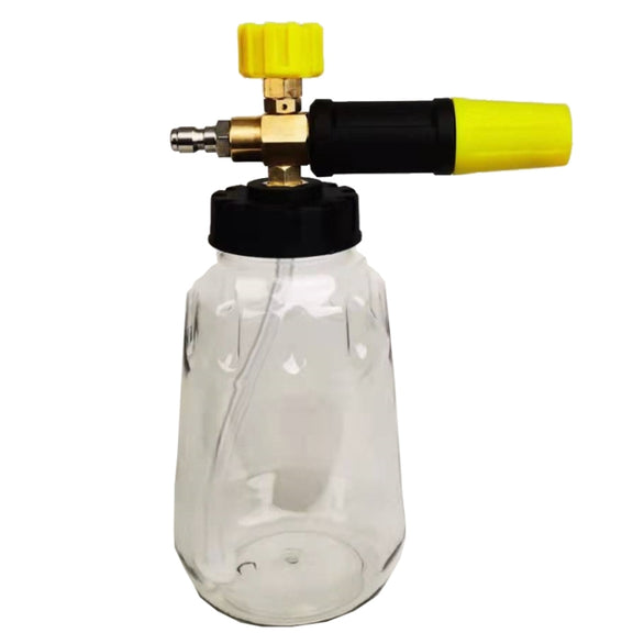 High Pressure Cleaning Machine 1/4 Quick Plug-In Joint Transparent Foam PA Pot(Foam Pot+Joint)