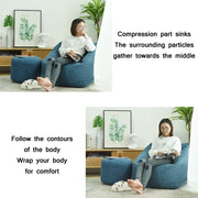 Loafers Sofa BagSkeletonless  Coat, Unfilled, Specification: Chair Cloth Cover(Brown)