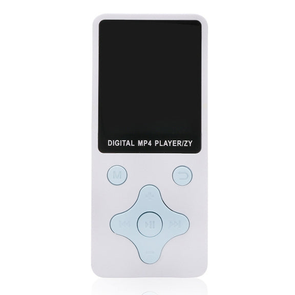 T68 Card Lossless Sound Quality Ultra-thin HD Video MP4 Player(White)