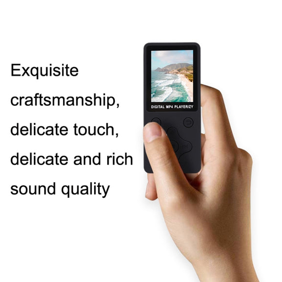 T68 Card Lossless Sound Quality Ultra-thin HD Video MP4 Player(Black)