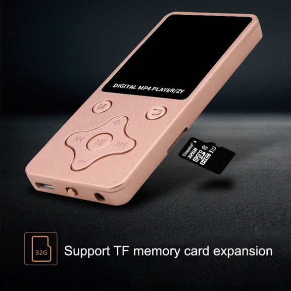 T68 Card Lossless Sound Quality Ultra-thin HD Video MP4 Player(Black)