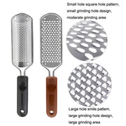 Stainless Steel Exfoliating Pedicure Grinding And Rubbing Machine, Style: Big Hole Smiles (Black)