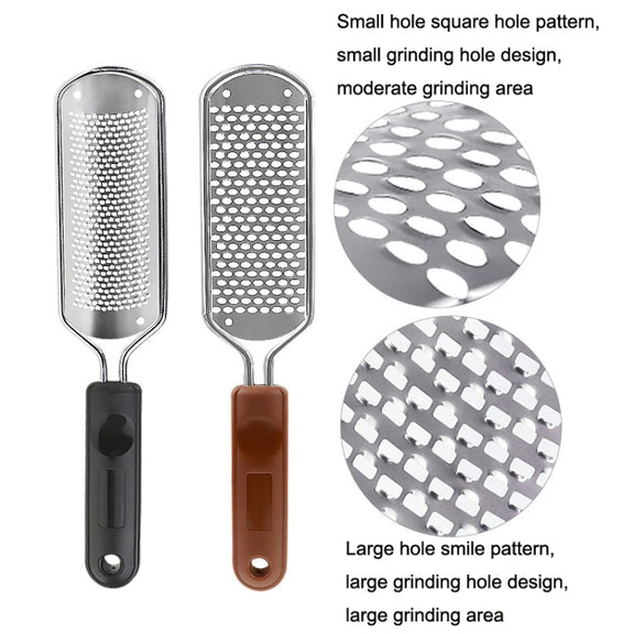 Stainless Steel Exfoliating Pedicure Grinding And Rubbing Machine, Style: Small Hole Square Hole (Black)