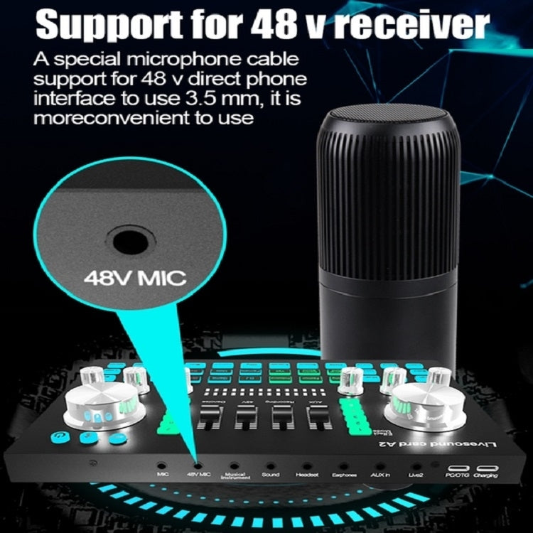 A2 Sound Card Mobile Computer Universal Live K Song Recording Equipment