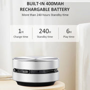 DuraMOBI Hummingbird Black Technology Bone Conduction Wireless Speaker Portable Small Audio(Silver)