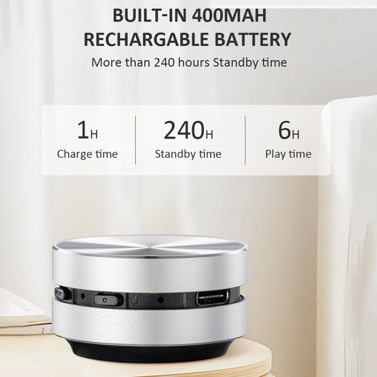 DuraMOBI Hummingbird Black Technology Bone Conduction Wireless Speaker Portable Small Audio(Silver)