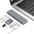 USB-C To HDMI Splitter Docking Station Card Reader, Specification： 6 in 1 Gray - USB HUB by PMC TechLife | Online Shopping South Africa | PMC TechLife | Buy Now Pay Later Mobicred