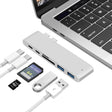USB-C To HDMI Splitter Docking Station Card Reader, Specification： 6 in 1 Silver - USB HUB by PMC TechLife | Online Shopping South Africa | PMC TechLife | Buy Now Pay Later Mobicred
