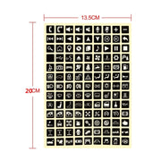 Car Button Luminous Sticker General PET Water-resistant Wear-Resistant Car Sticker(Number 2)