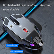 Y-FRUITFUL P3 6 Keys RGB Lighting Adjustable Wired Mouse(White)