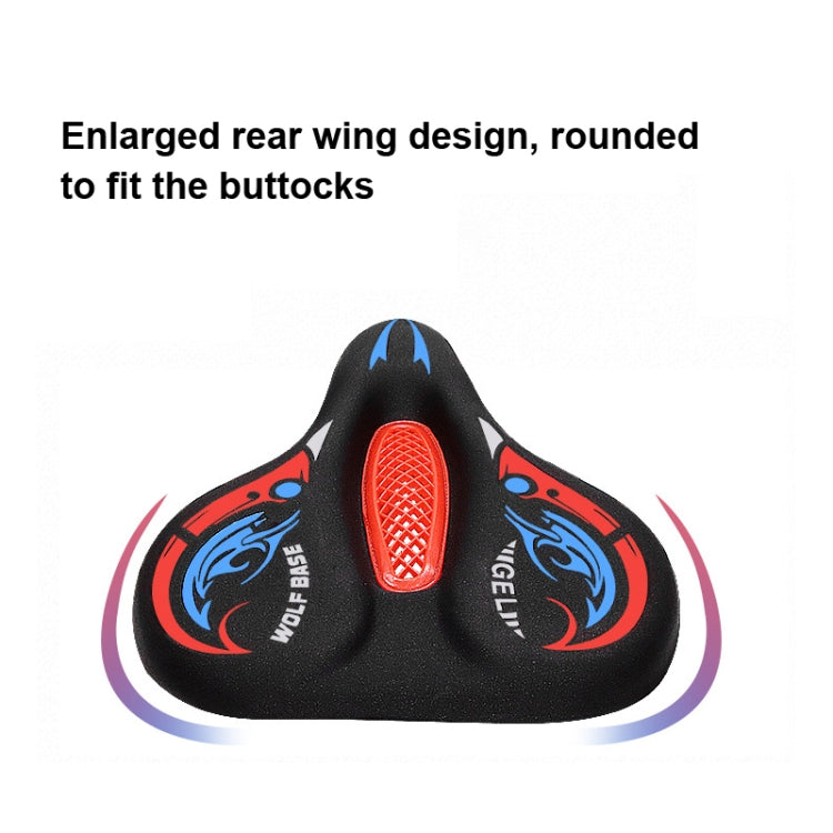 Bicycle Seat Cover Thickened Silicone Shock-absorbing Saddle Cover(Orange)