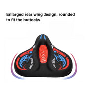 Bicycle Seat Cover Thickened Silicone Shock-absorbing Saddle Cover(Orange)