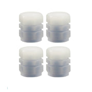 4pcs / Set Luminous Tire Valve Cap Electric Motorcycle Vacuum Tire Valve Cover, Style: Split Effect(Blue)