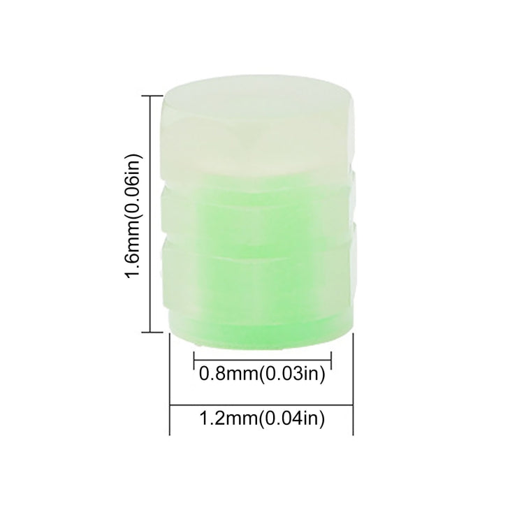 4pcs / Set Luminous Tire Valve Cap Electric Motorcycle Vacuum Tire Valve Cover, Style: Split Effect(Blue)