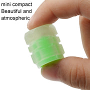4pcs / Set Luminous Tire Valve Cap Electric Motorcycle Vacuum Tire Valve Cover, Style: Split Effect(Blue)