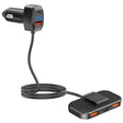 SC02 5 In 1 Mobile Phone Fast Recharge Car Charger - Cigar Socket by PMC TechLife | Online Shopping South Africa | PMC TechLife | Buy Now Pay Later Mobicred