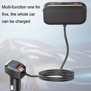 SC02 5 In 1 Mobile Phone Fast Recharge Car Charger
