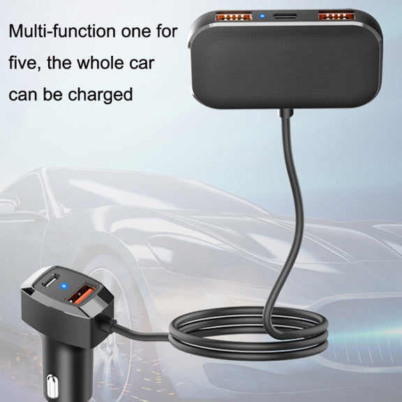 SC02 5 In 1 Mobile Phone Fast Recharge Car Charger