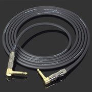 KGR Guitar Cable Keyboard Drum Audio Cable, Specification: 3m(Double Elbow Jack)