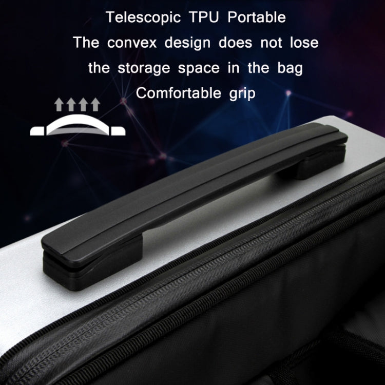 Men PC Hard Shell Gaming Computer Backpack For 15.6-17.3 Inch(Silver)