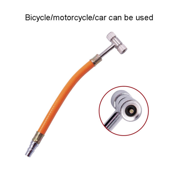 4 PCS Tire Double-head Air Nozzle Car Motorcycle Bicycle Air Nozzle(T-shaped Hose)