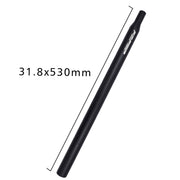 FMFXTR Aluminum Alloy Mountain Bike Extended Seat Post, Specification: 31.8x530mm (Black)