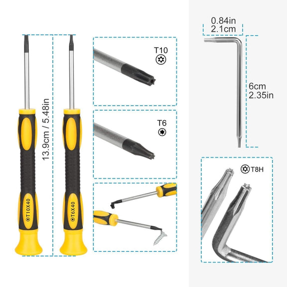 17 In 1 Game Console Repair Screwdriver Tool Set For NS Switch, Series: 17 In 1 (2)