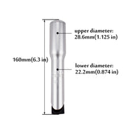 FMFXTR Road Bike Front Fork Stem Modified Height Increaser Handlebar Core Riser( 22.2mm Silver)
