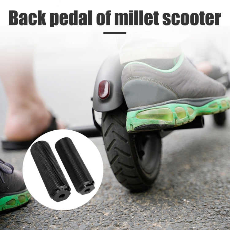 FMFXTR Bicycle Back Seat Foot Pedal Universal Back Rear Post, Color: Blue Small Hole Short