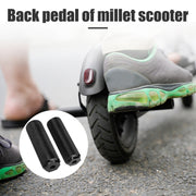 FMFXTR Bicycle Back Seat Foot Pedal Universal Back Rear Post, Color: Blue Small Hole Short