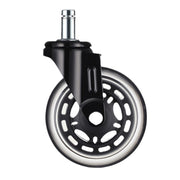Furniture PU Universal Plug Caster Office Chair Mute Wheel, Size: 2 Inch