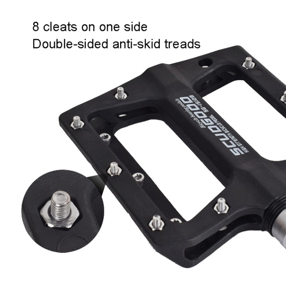 FMFXTR Mountain Bicycle Pedal Nylon Fiber Bearing Non-Slip Pedal(SG-12B Blue)