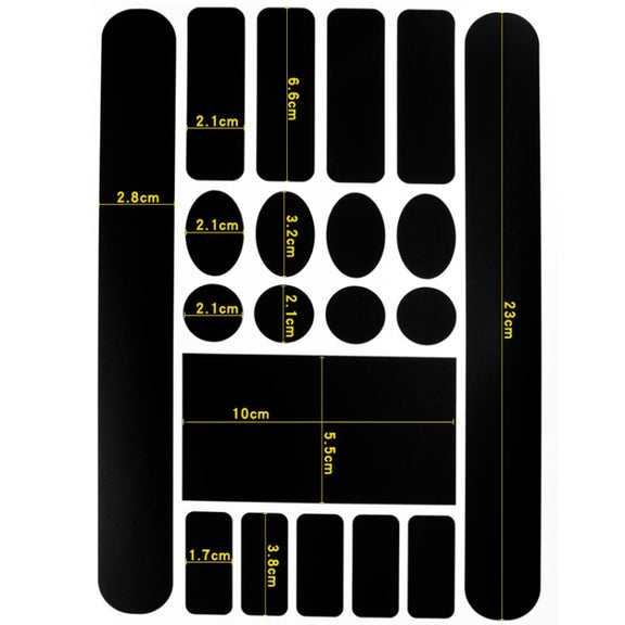 FMFXTR Bicycle Protection Chain Sticker Front Fork Protective Film, Color: Carbon Fiber