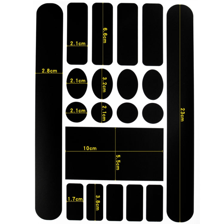 FMFXTR Bicycle Protection Chain Sticker Front Fork Protective Film, Color: Transparent