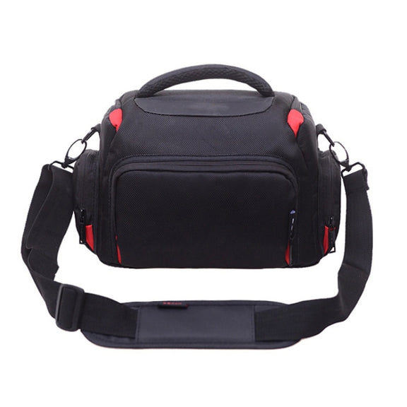 Byk-7895 SLR Camera Water-resistant Shoulder Diagonal Bag, Size: M: 30 x 17 x 22cm(Red)