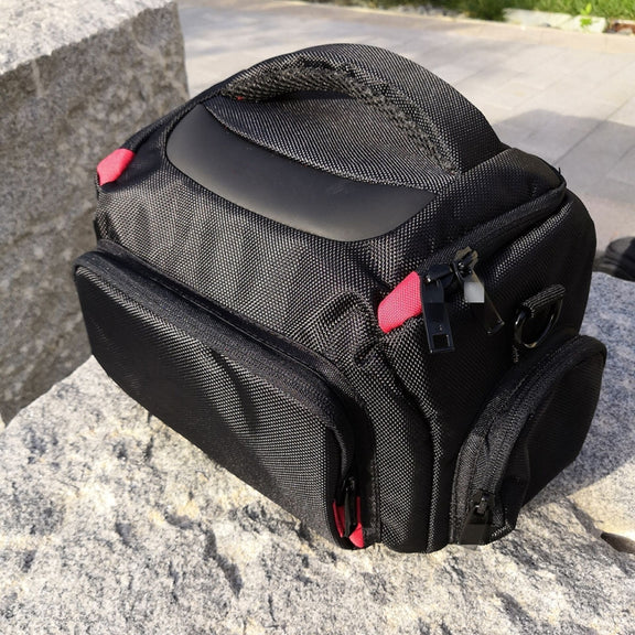 Byk-7895 SLR Camera Water-resistant Shoulder Diagonal Bag, Size: M: 30 x 17 x 22cm(Red)