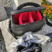 Byk-7895 SLR Camera Water-resistant Shoulder Diagonal Bag, Size: M: 30 x 17 x 22cm(Red)