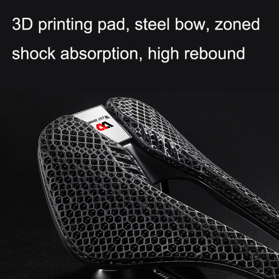 WEST BIKING YP0801130 Bicycle Comfort Honeycomb Seat Cushion(Black)