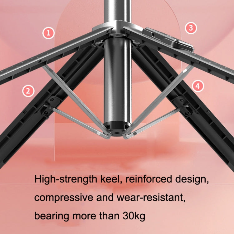 Mobile Phone Live Bracket Bluetooth Telescopic Selfie Tripod, High: 100CM (Stainless Steel)