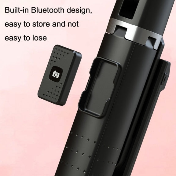 Mobile Phone Live Bracket Bluetooth Telescopic Selfie Tripod, High: 100CM (Stainless Steel)