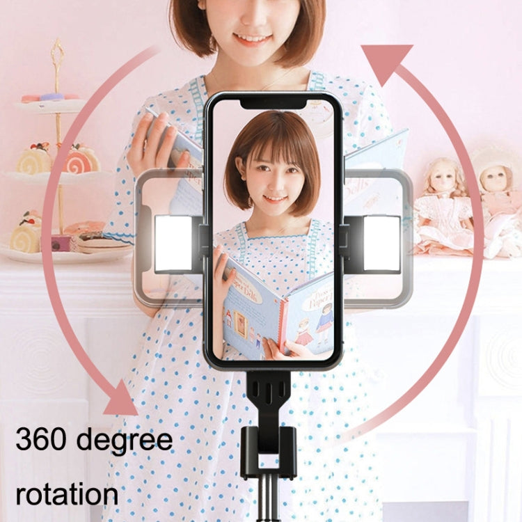 Mobile Phone Live Bracket Bluetooth Telescopic Selfie Tripod, High: 100CM (Stainless Steel)