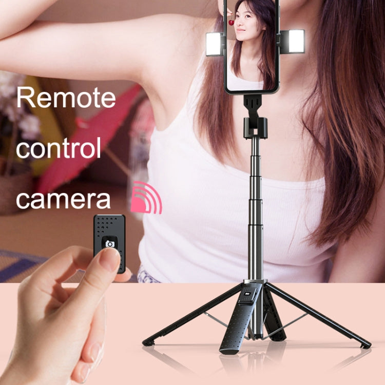Mobile Phone Live Bracket Bluetooth Telescopic Selfie Tripod, High: 100CM (Stainless Steel)