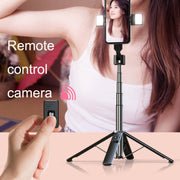 Mobile Phone Live Bracket Bluetooth Telescopic Selfie Tripod, High: 100CM (Stainless Steel)