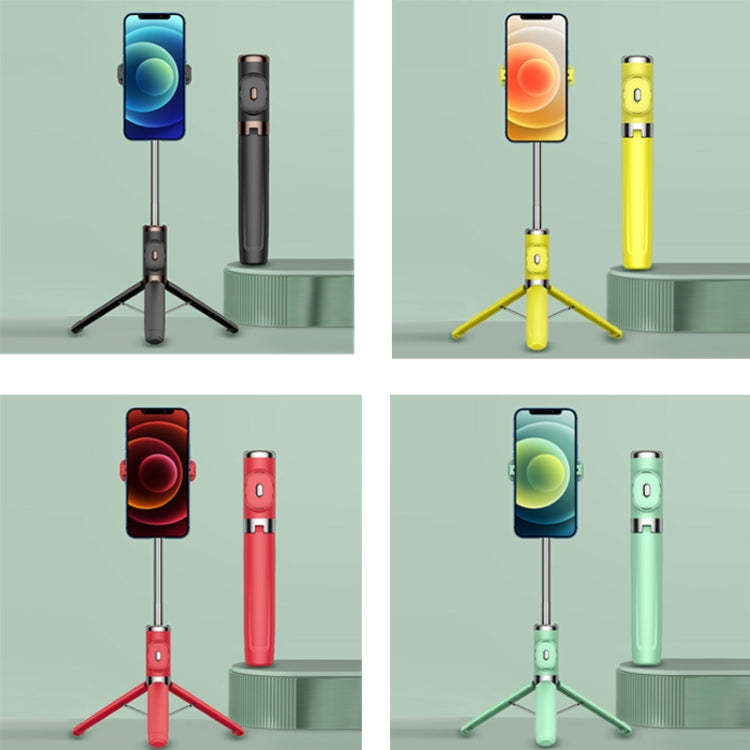 Integrated Reinforcement Keel Live Desktop Bluetooth Mobile Selfie Stick(Lemon Yellow)