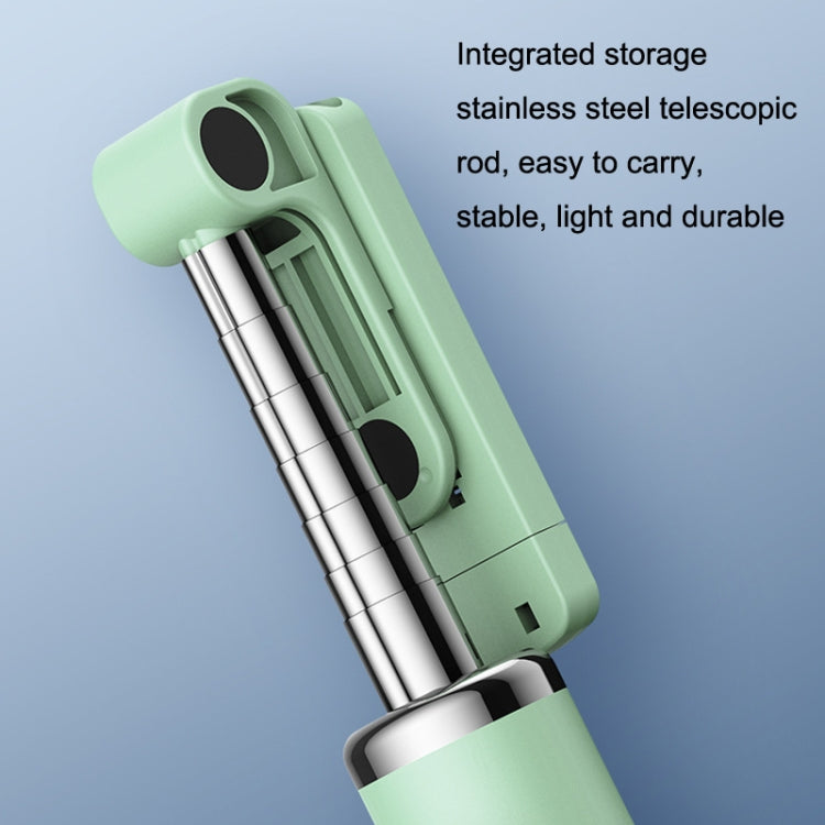 Integrated Reinforcement Keel Live Desktop Bluetooth Mobile Selfie Stick(Youth Green)