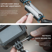 PGYTECH Action Camera Handlebar Mount For Insta360 ONE / ONE R / OSMO Action / GoPro