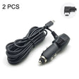 2 PCS Car Charger Fast Charging Driving Recorder Supply Line, Style: 1A+2A(Mini Left Bend) - Cables & Connectors by PMC TechLife | Online Shopping South Africa | PMC TechLife | Buy Now Pay Later Mobicred
