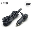 2 PCS Car Charger Fast Charging Driving Recorder Supply Line, Style: 1A+2A(Android Left Bend) - Cables & Connectors by PMC TechLife | Online Shopping South Africa | PMC TechLife | Buy Now Pay Later Mobicred