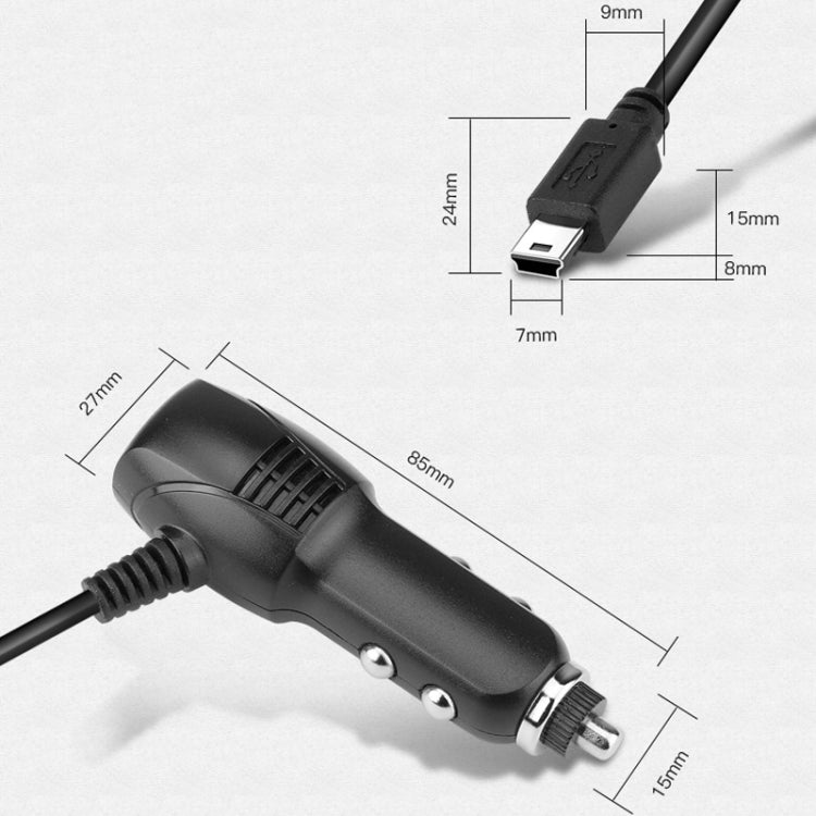 2 PCS Car Charger Driving Recorder Supply Line, Style: 1A+2A(Android Straight Head)