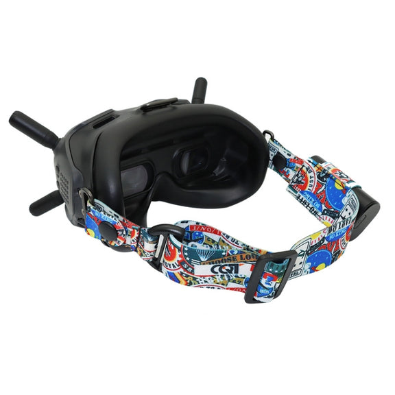 Flight Video Glasses Graffiti Color Headband Fixed Strap For DJI FPV Goggles V2 Strap